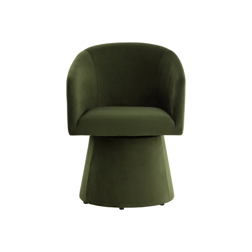 Etta Swivel Dining Armchair - Copley Cognac