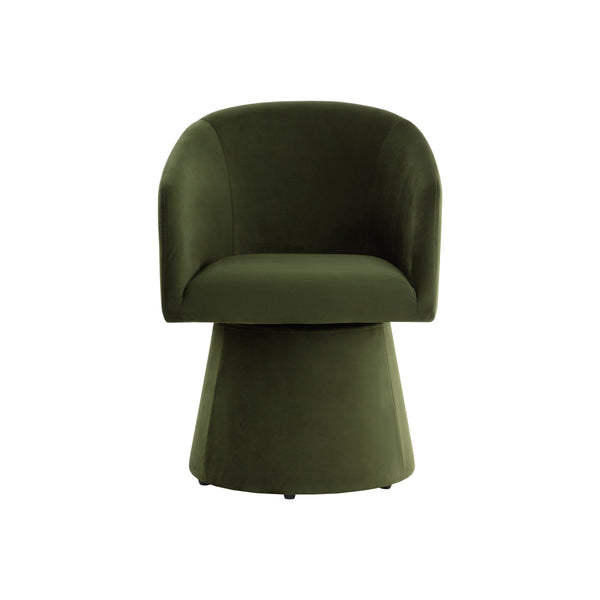 Etta Swivel Dining Armchair - Copley Cognac