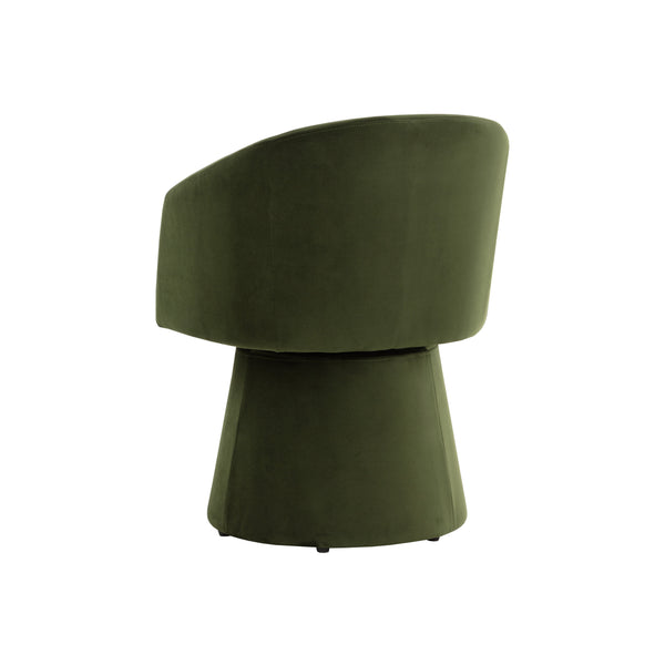 Etta Swivel Dining Armchair - Moss Green