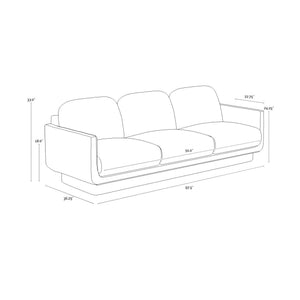 Everton Sofa - Meg Dark Brown