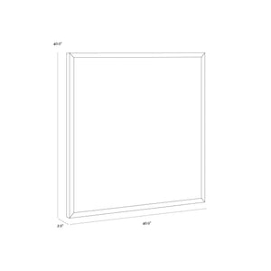 Family Dynamics I - 40" X 40" - Dark Brown Frame