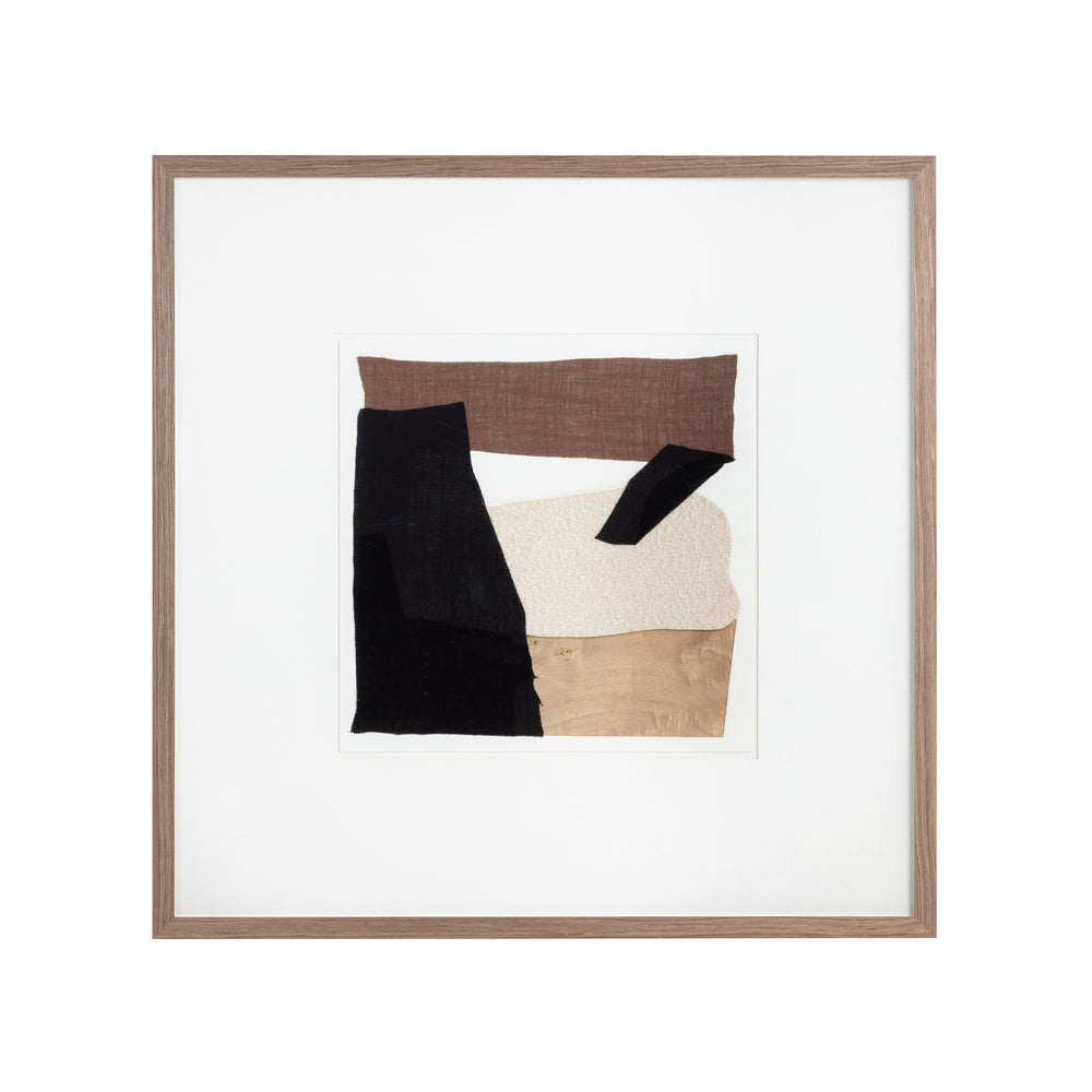 Family Dynamics II - 40" X 40" - Dark Brown Frame