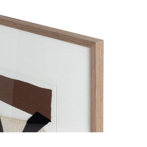 Family Dynamics II - 40" X 40" - Dark Brown Frame