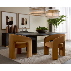 Family Dynamics II - 40" X 40" - Dark Brown Frame