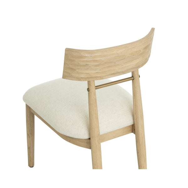 Florian Dining Chair - Light Oak - Geralt Linen