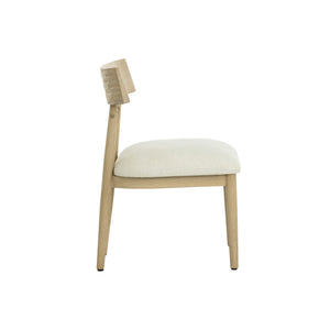 Florian Dining Chair - Light Oak - Geralt Linen