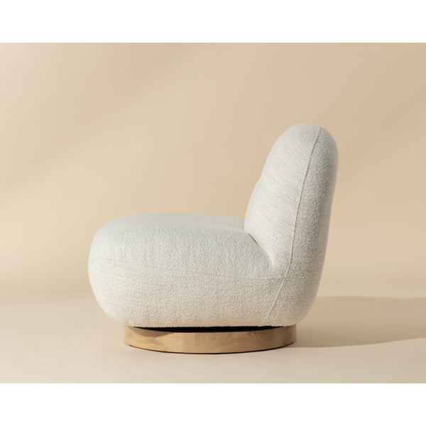 Franze Swivel Lounge Chair - Merino Pearl