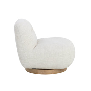 Franze Swivel Lounge Chair - Merino Pearl