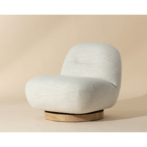 Franze Swivel Lounge Chair - Merino Pearl