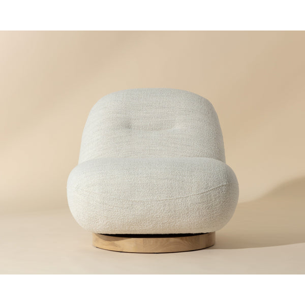 Franze Swivel Lounge Chair - Merino Pearl