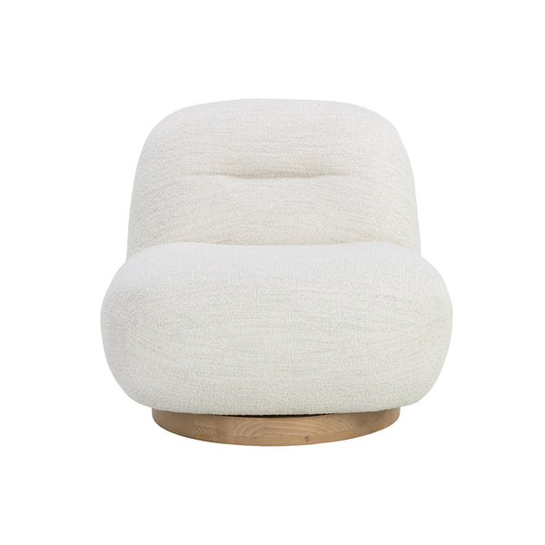 Franze Swivel Lounge Chair - Merino Pearl