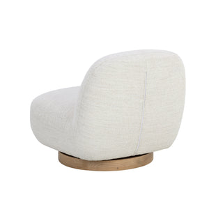 Franze Swivel Lounge Chair - Merino Pearl