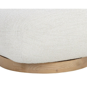 Franze Swivel Lounge Chair - Merino Pearl