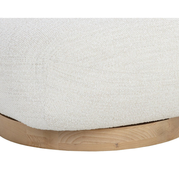 Franze Swivel Lounge Chair - Merino Pearl