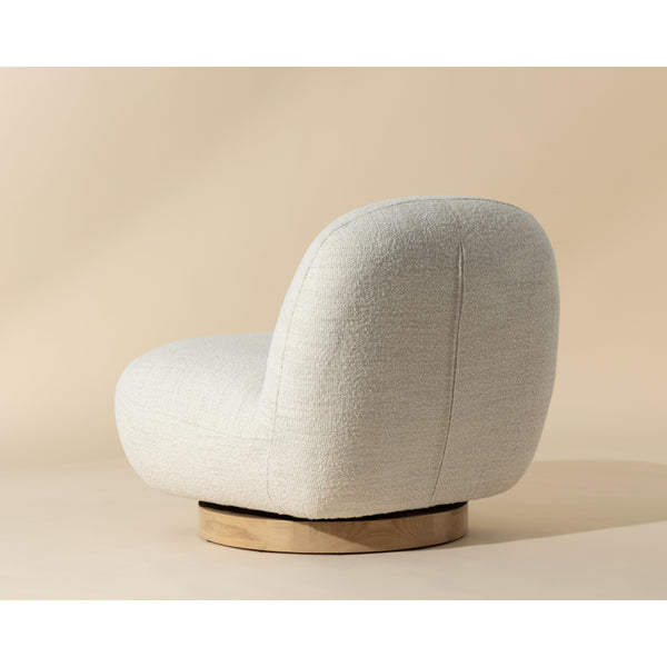 Franze Swivel Lounge Chair - Merino Pearl
