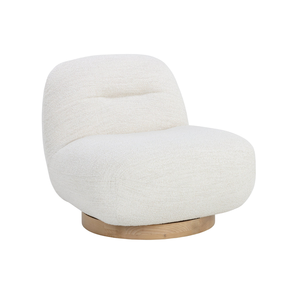 Franze Swivel Lounge Chair - Merino Pearl