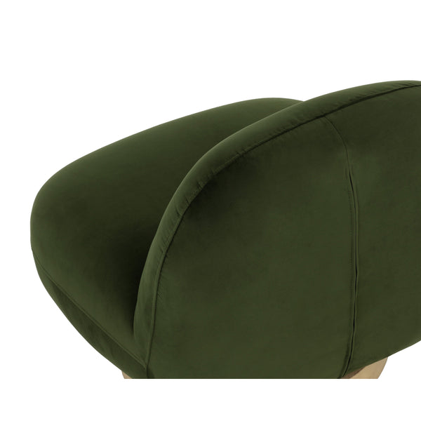 Franze Swivel Lounge Chair - Moss Green