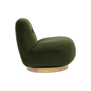 Franze Swivel Lounge Chair - Moss Green