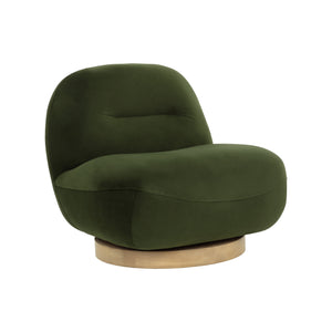 Franze Swivel Lounge Chair - Moss Green