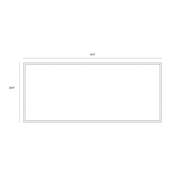 Frequency - 72" X 30" - Silver Floater Frame