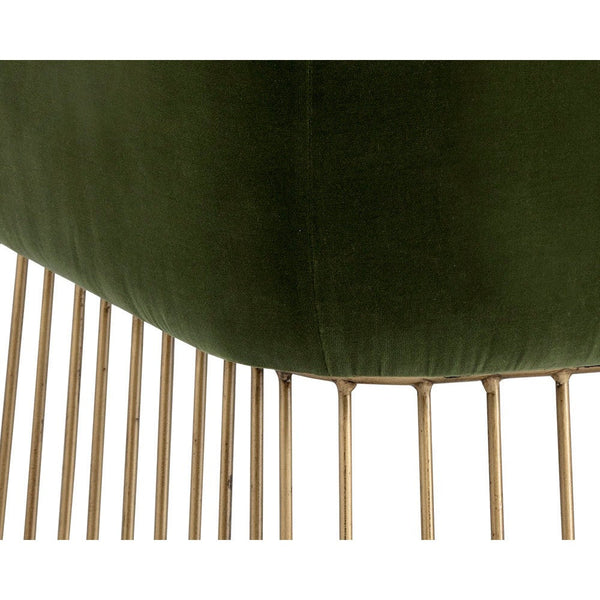 Gala Dining Armchair - Forest Green