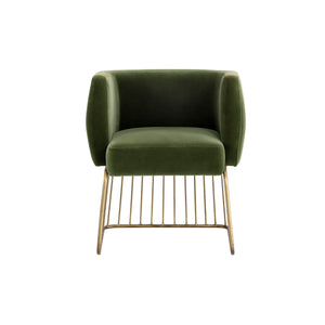 Gala Dining Armchair - Forest Green