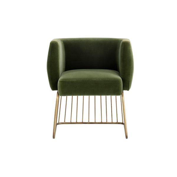 Gala Dining Armchair - Forest Green
