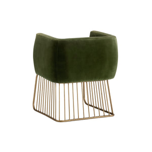 Gala Dining Armchair - Forest Green