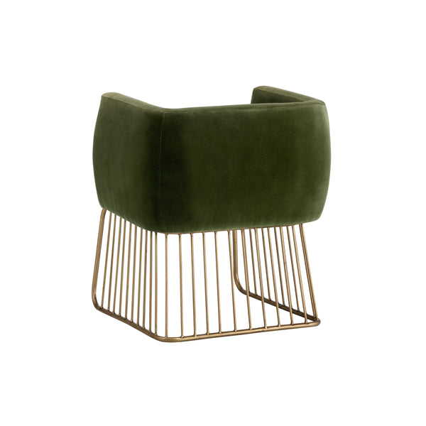 Gala Dining Armchair - Forest Green