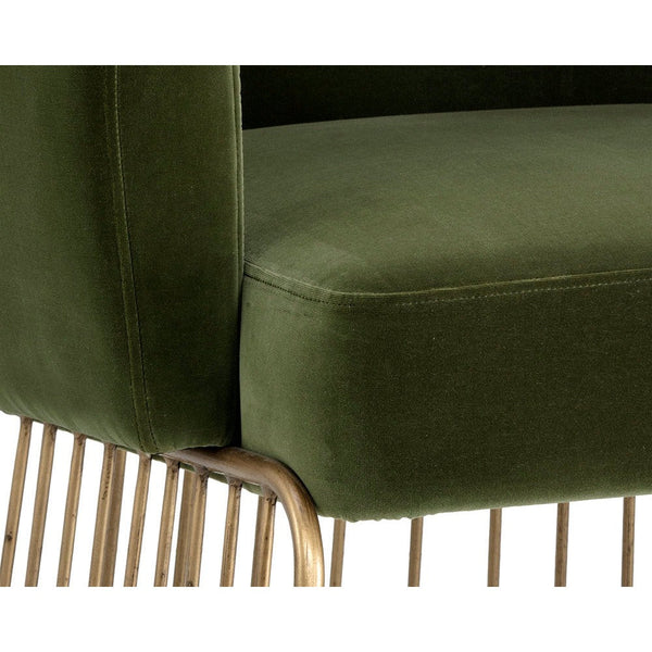 Gala Dining Armchair - Forest Green