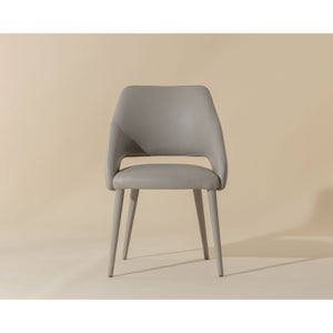 Galen Dining Armchair - Linea Light Grey Leather