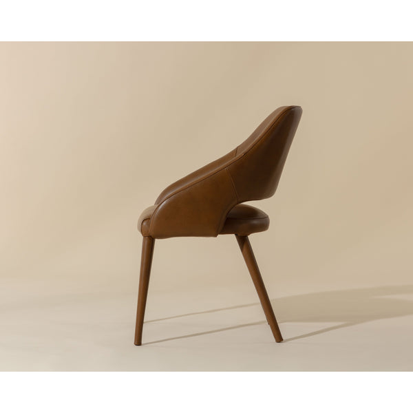 Galen Dining Armchair - Missouri Cognac Leather