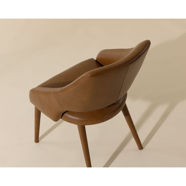 Galen Dining Armchair - Missouri Cognac Leather