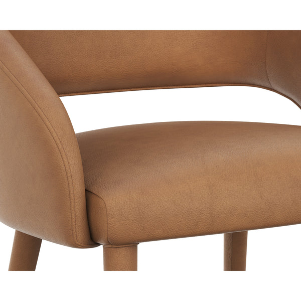 Galen Dining Armchair - Missouri Cognac Leather