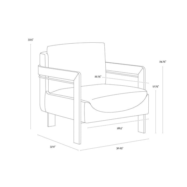 Garo Lounge Chair - Bravo Ash