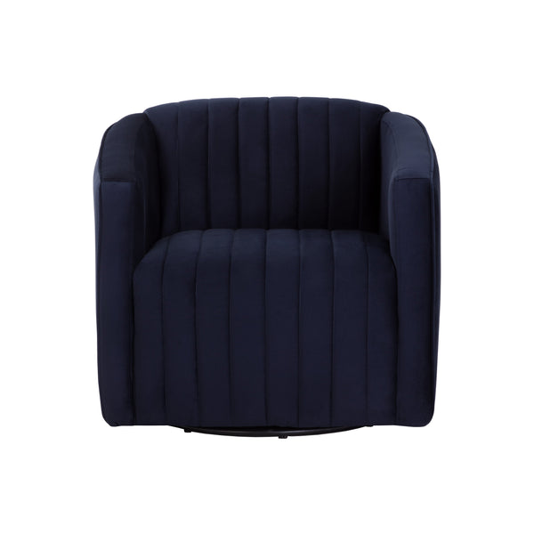 Garrison Swivel Lounge Chair - Abbington Navy