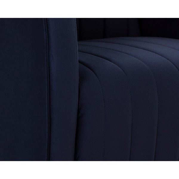 Garrison Swivel Lounge Chair - Abbington Navy
