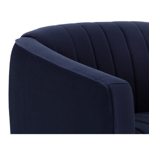 Garrison Swivel Lounge Chair - Abbington Navy