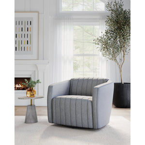 Garrison Swivel Lounge Chair - Liv Dove