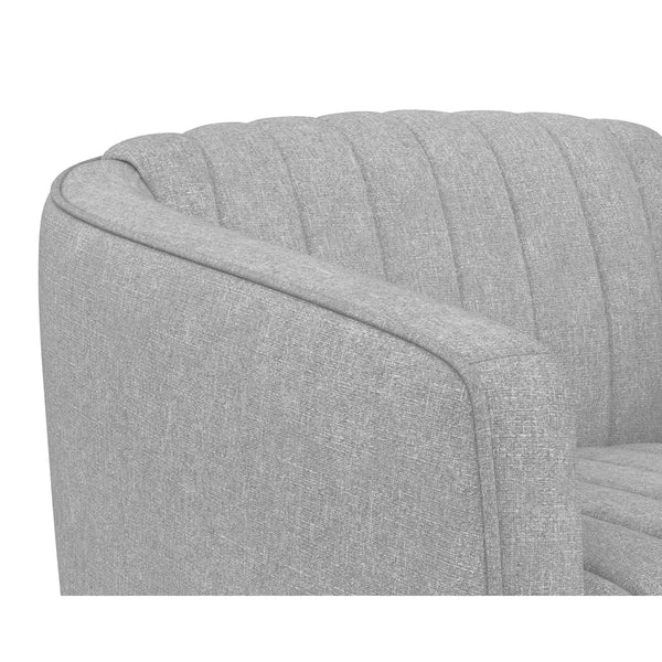 Garrison Swivel Lounge Chair - Liv Dove