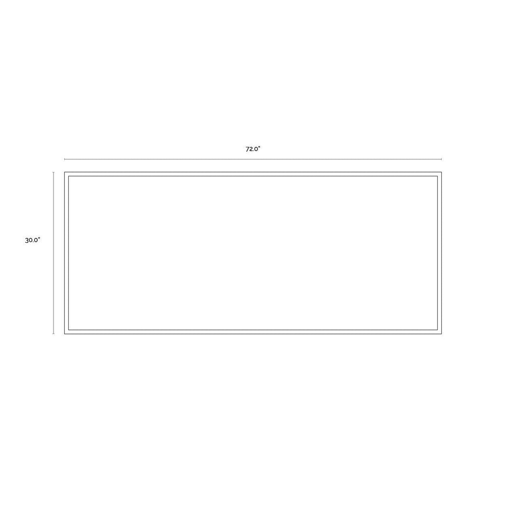 Geometric Relation - 72" X 30" - Black Floater Frame