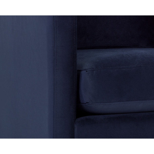 Georgie Swivel Lounge Chair - Abbington Navy