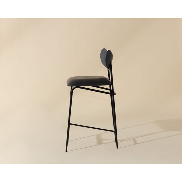 Gibbons Counter Stool - Black - Bravo Portabella