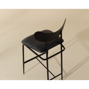 Gibbons Counter Stool - Black - Bravo Portabella