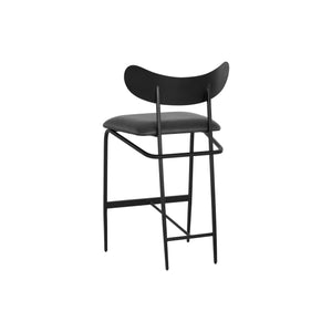 Gibbons Counter Stool - Black - Bravo Portabella