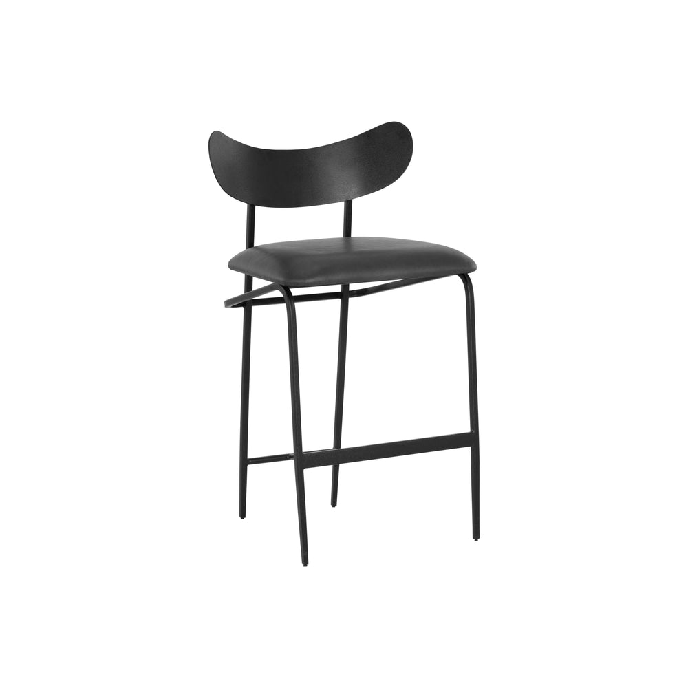 Gibbons Counter Stool - Black - Bravo Portabella