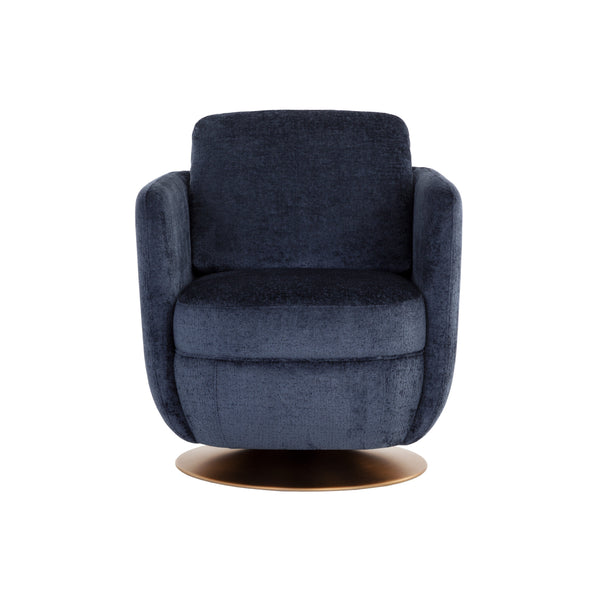 Gilley Swivel Lounge Chair - Bergen Navy