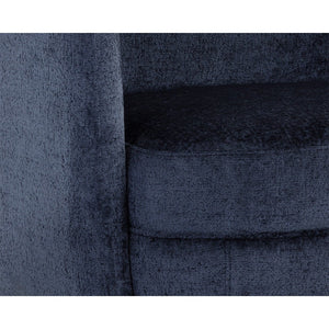 Gilley Swivel Lounge Chair - Bergen Navy