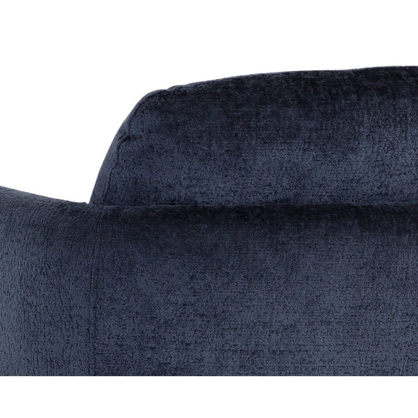 Gilley Swivel Lounge Chair - Bergen Navy