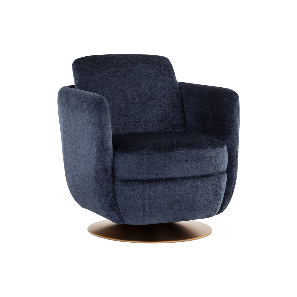 Gilley Swivel Lounge Chair - Bergen Navy